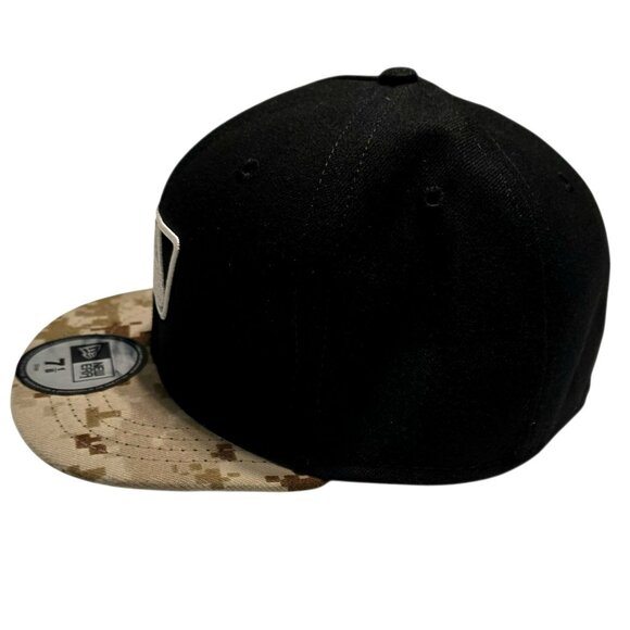 New Era Umpire Hat Black Desert Storm Army Camo MLB Fitted Cap 7 1/8 Baseball - Picture 7 of 10